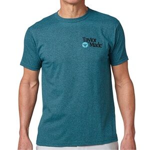 TaylorMade Men's Teal Short Sleeve Tee Golf